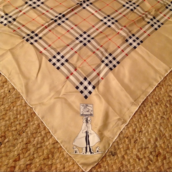 Burberry Accessories - Burberry Pure Silk Scarf 30"